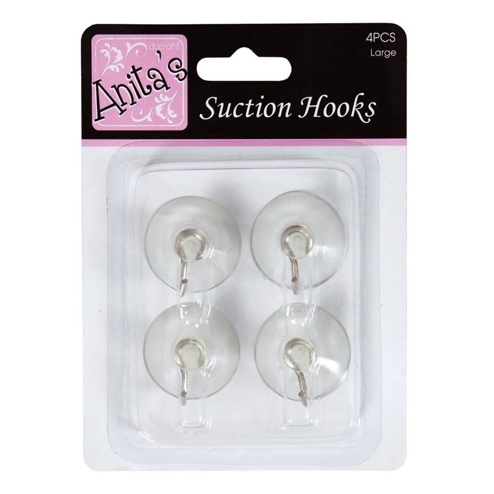 Suction Hooks Large 4pk