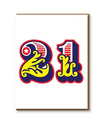 1973 Big Top Letterpress Greetings Card - Image 3