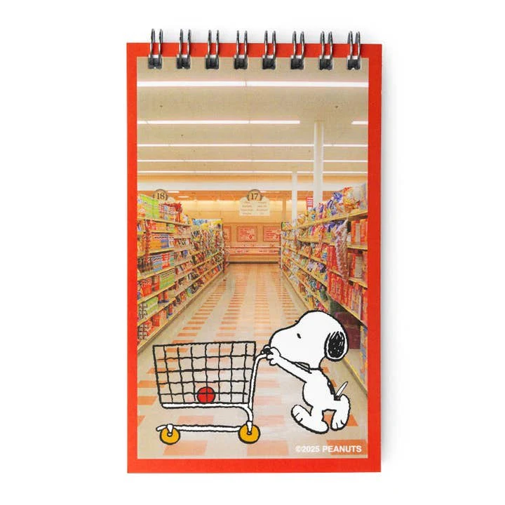 3P4 X PeanutsĀ® - Snoopy Grocery Mini Notebook