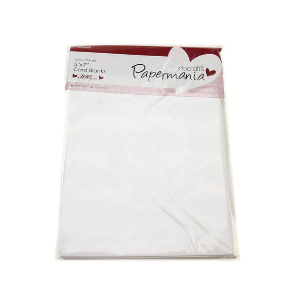 5x7 Card Blanks 300gsm 10Pk - White - Image 3