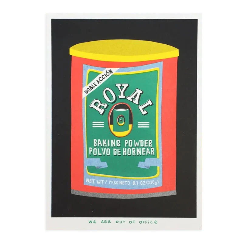 A Riso Graph Print of Royal Baking Soda