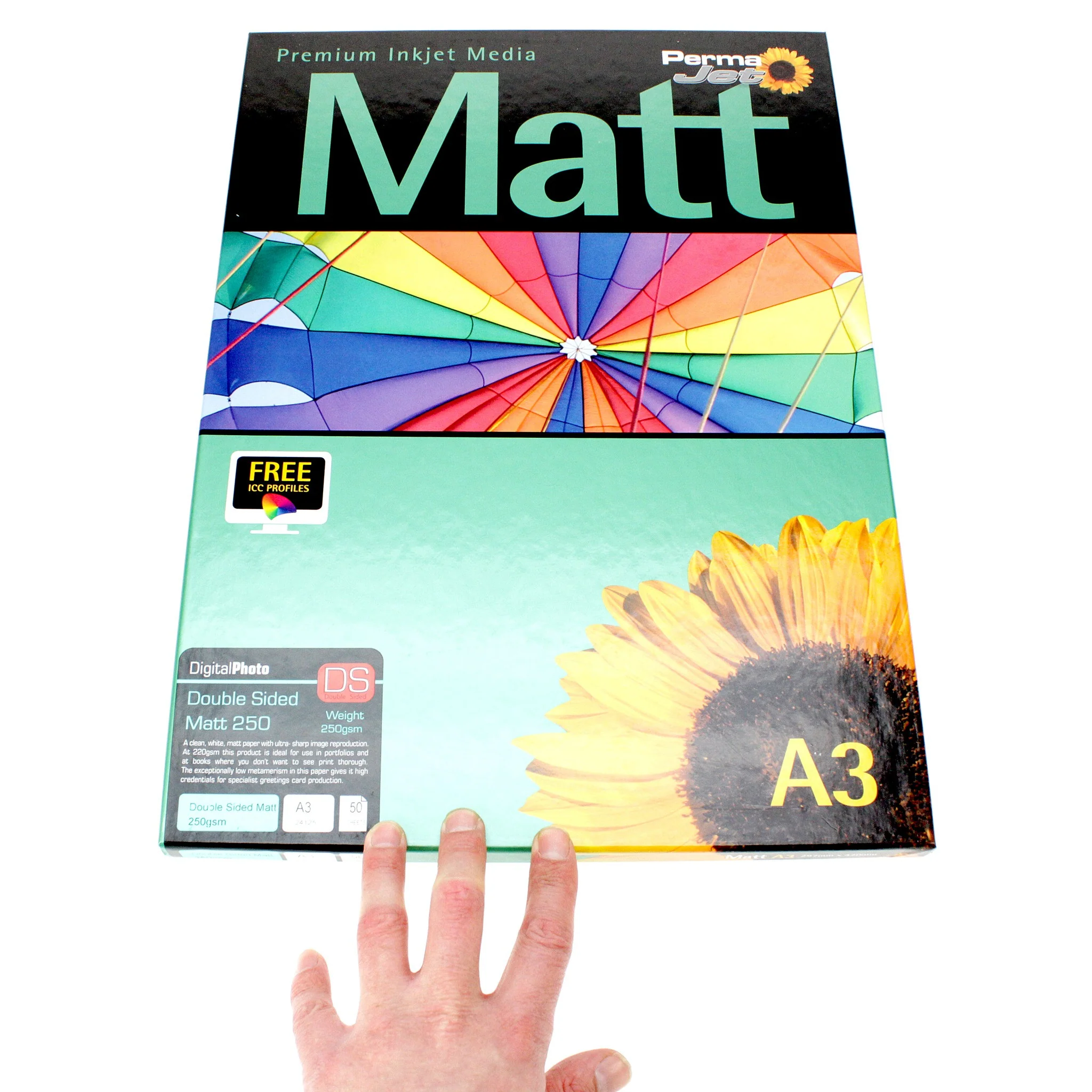 A3 PermaJet Digital Photo Paper Double-Sided Matt - 250gsm - 50pk - Image 2