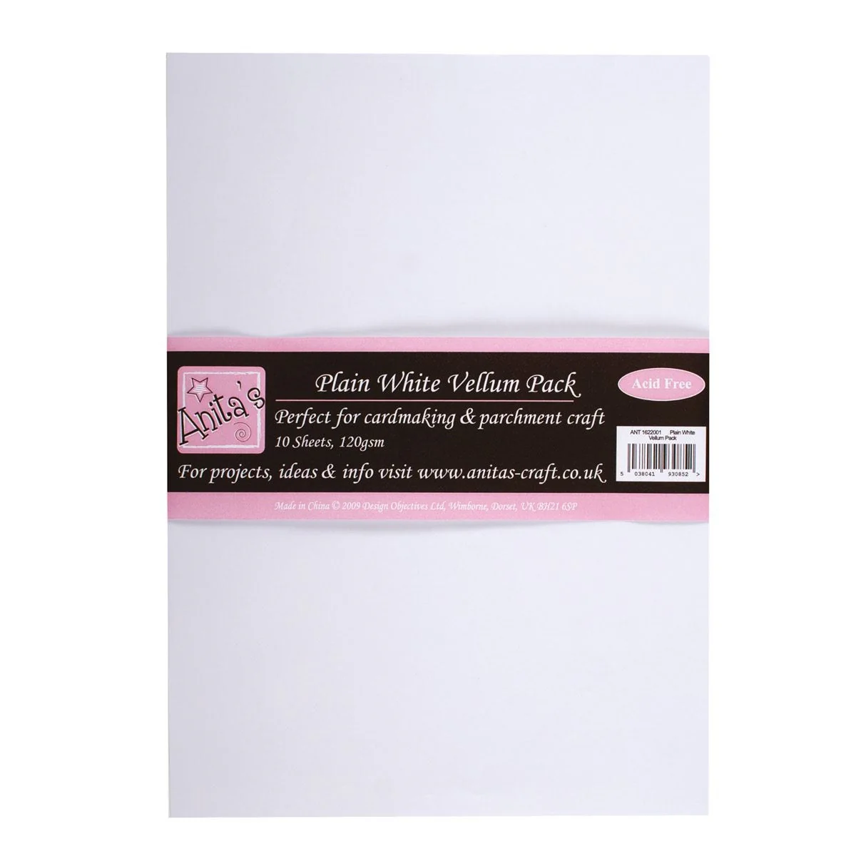 A4 Parchment Vellum Plain White 10pk
