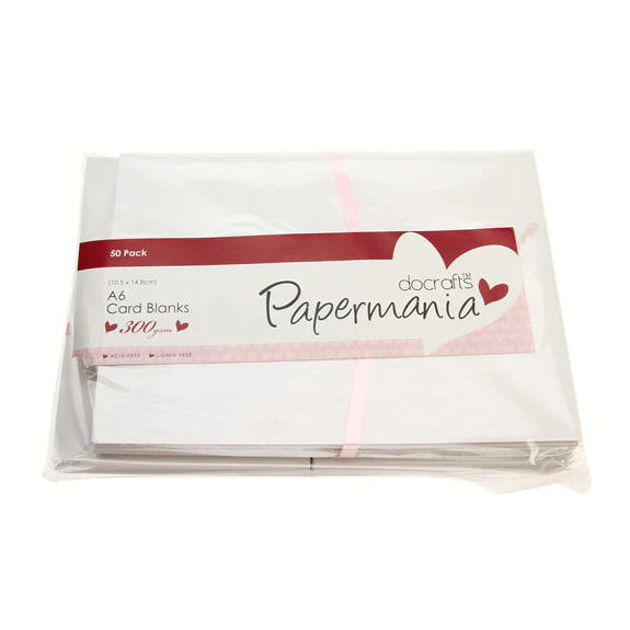 A6 Card Blanks 300gsm 50Pk - White - Image 3
