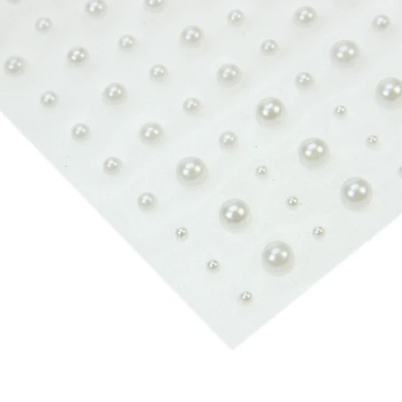 Adhesive Pearls - White - Image 3