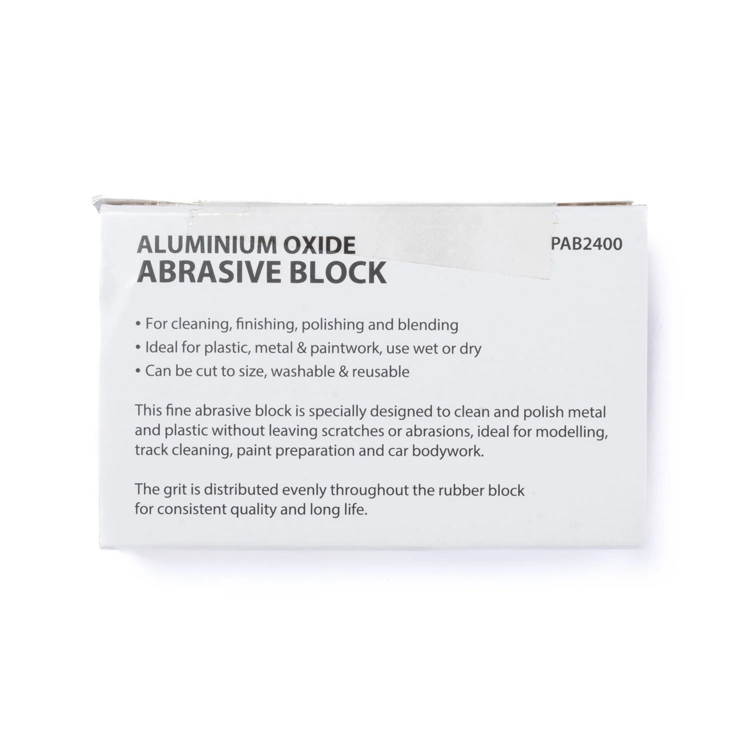 Aluminium Oxide Abrasive Block - 240 Grit - Image 2