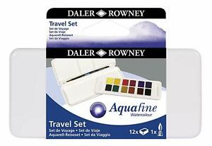 Aquafine Watercolour 12 Half Pan Travel Set