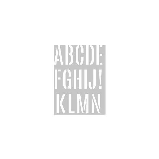 Artemio Large Alphabet Stencil