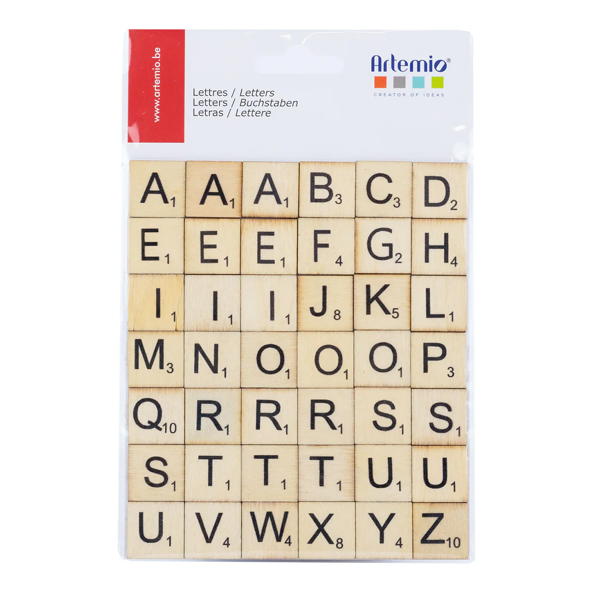 Artemio Wood Letters Scrabble