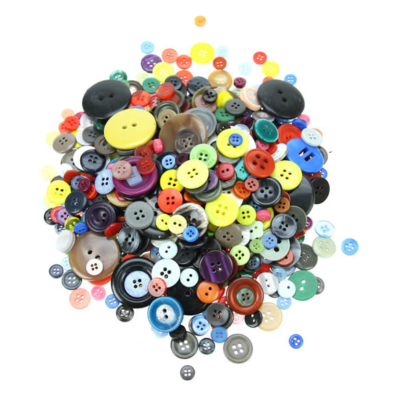 Craft Buttons Assorted Buttons 500g