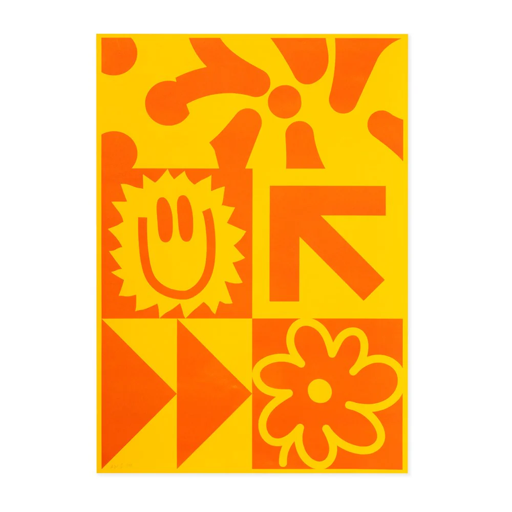 AW Elements Riso Print – Citrine A3