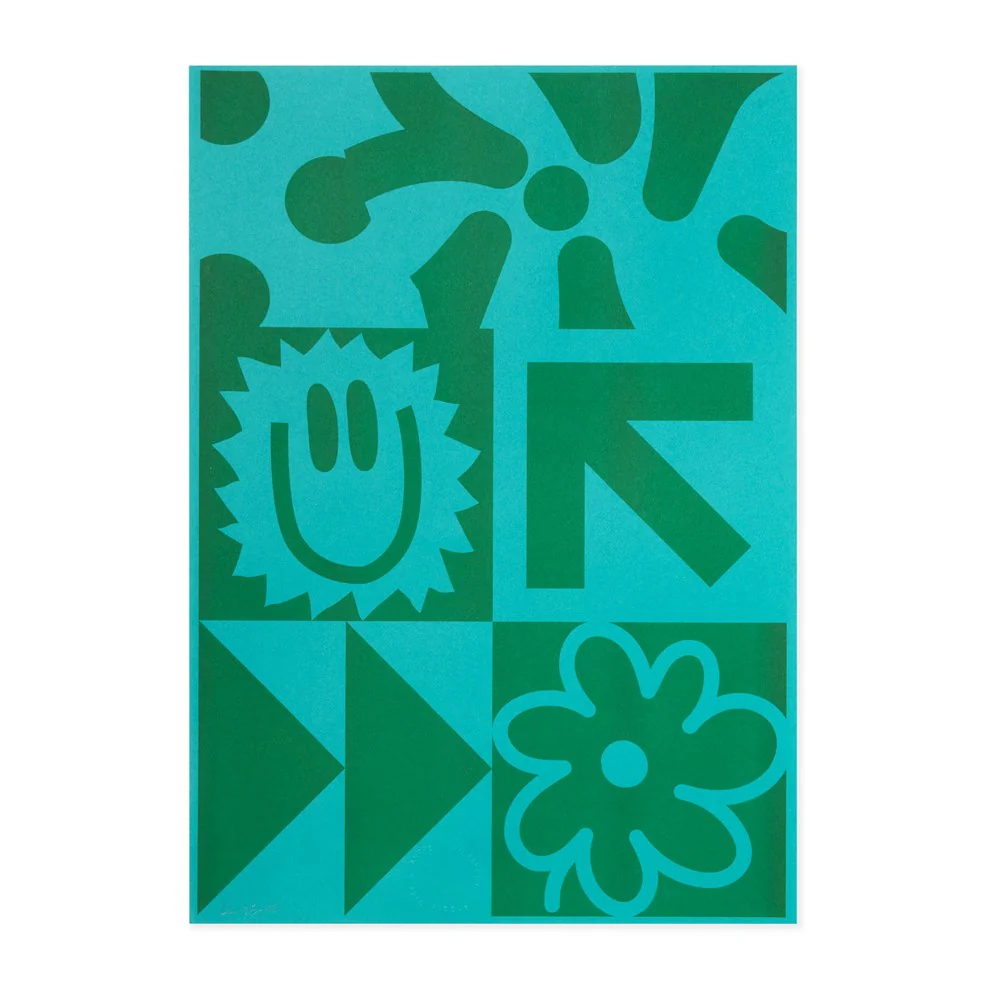 AW Elements Riso Print – Emerald A3