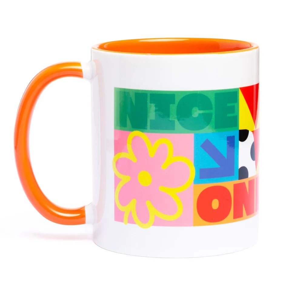AW Mug – Nice One Coloured Handle 11oz - Image 3