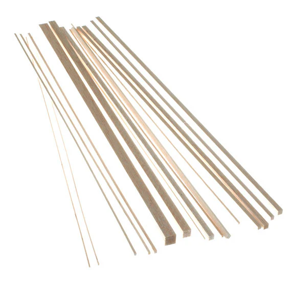 Balsa Wood - Square Strips 445mm long