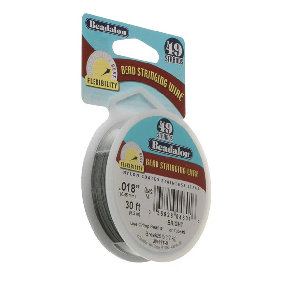 Beadalon: 49 Strand Wire: 0.46mm 9.2m Bright