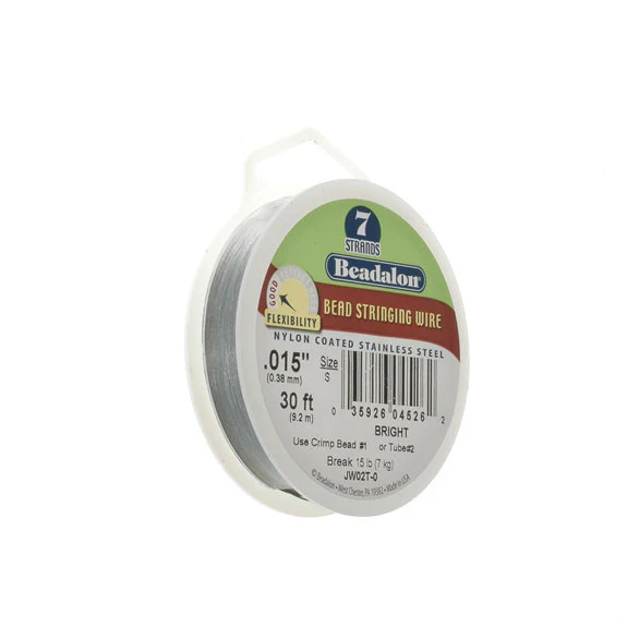 Beadalon: 7 Strand Wire: 0.38mm 9.2m Bright