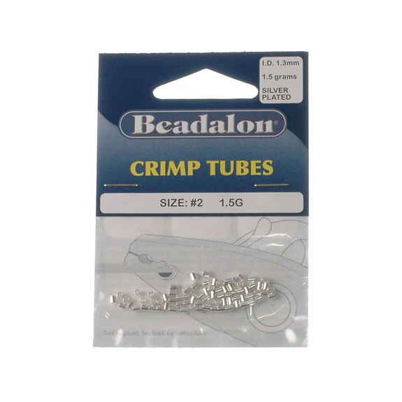 Beadalon: Crimp Tube 1.8mm 1.5g Silver Plate