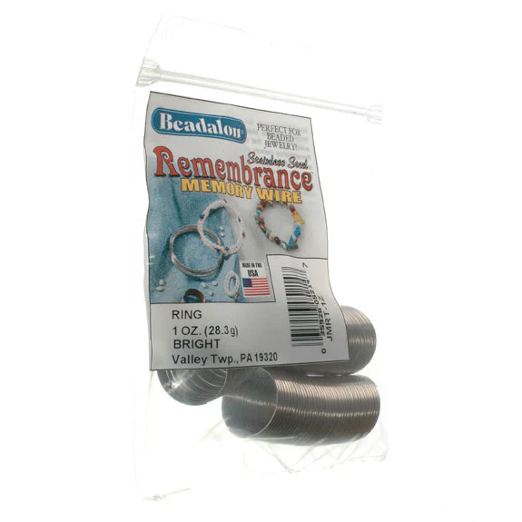 Beadalon: Memory Wire Ring 1oz Bright