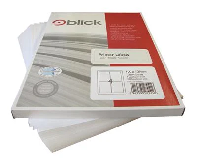 Blick Printer Labels 100mm x139mm 400pk