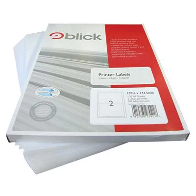 Blick Printer Labels 199.6mm x 43.5mm 200pk