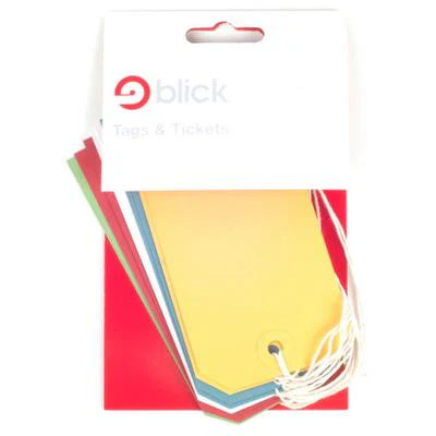 Blick Luggage Tags Assorted Colours 10pk