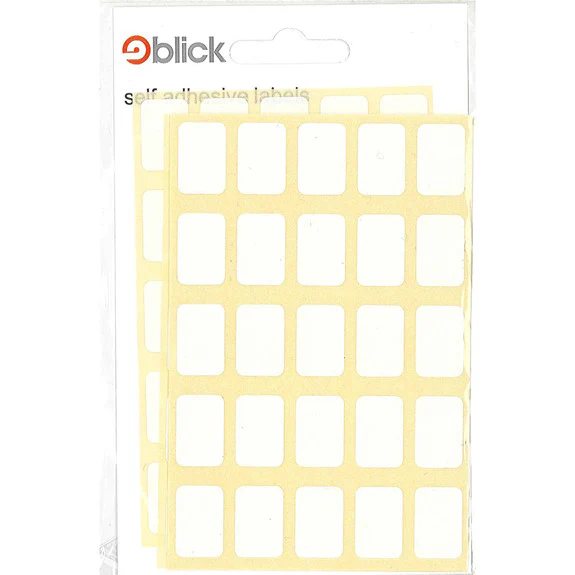 Blick Labels 12 x 18mm Rectangle White 175pk