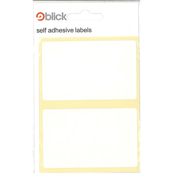 Blick Labels 50 x 80mm Rectangle White 14pk