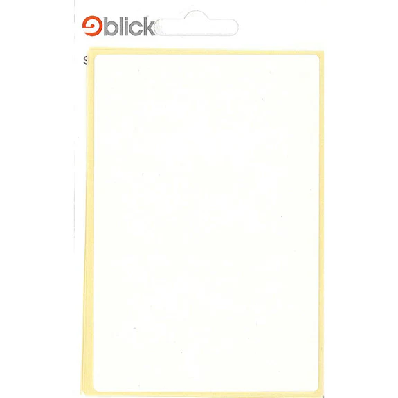 Blick Labels 80 x 120mm Rectangle White 7pk