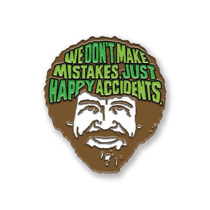 Bob Ross Head Enamel Pin