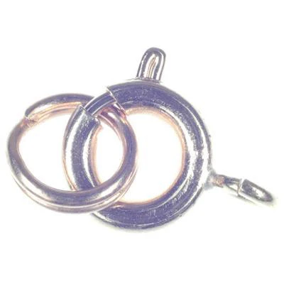 Bolt Rings 7mm Gilt - 12 Pk