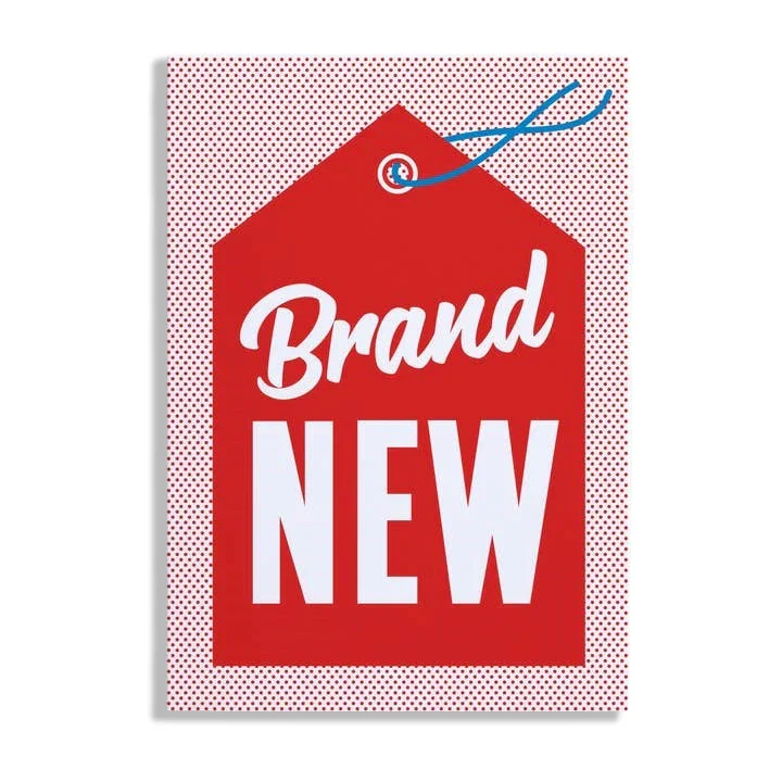 Brand New Red Greeting Card