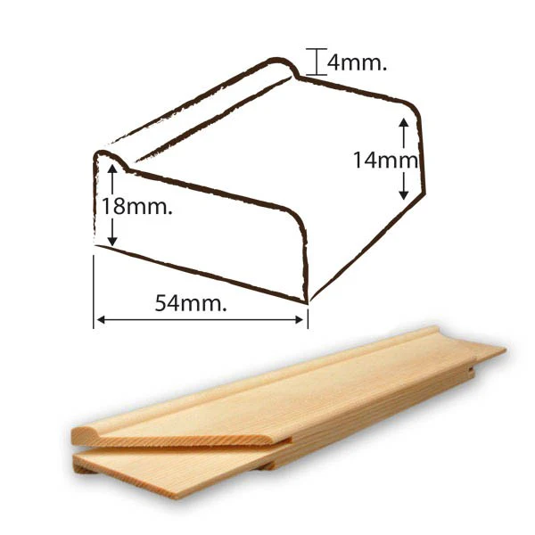 Branded Quality Stretcher Bar (PAIR) 18 mm x 54 mm x 42cm