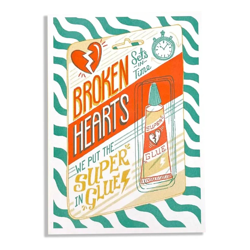 Broken Hearts Card