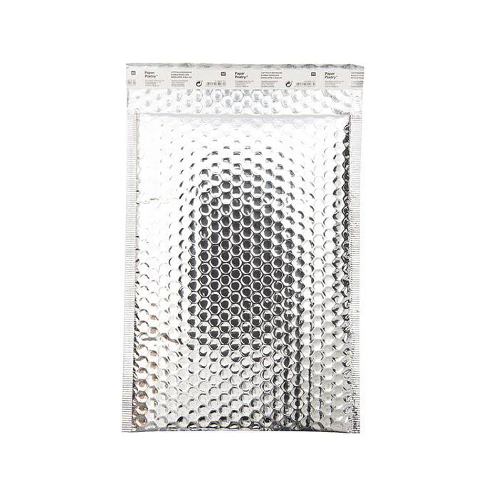 Paper Poetry Bubble Envelope B5 Silver