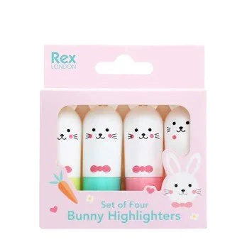 Bunny Mini Highlighters (Set of 4) - Image 2