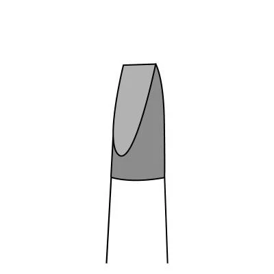C/S Firm Grey Flat Chisel 6