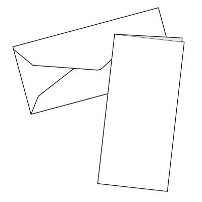 Cards Single Fold DL White 10 Pk