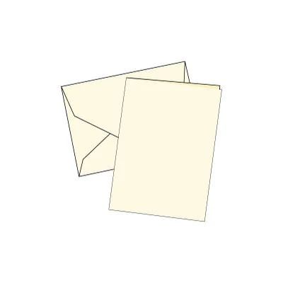 Cards Single Fold Mini Cream 10 Pk
