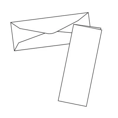 Cards Single Fold Slim White 10 Pk