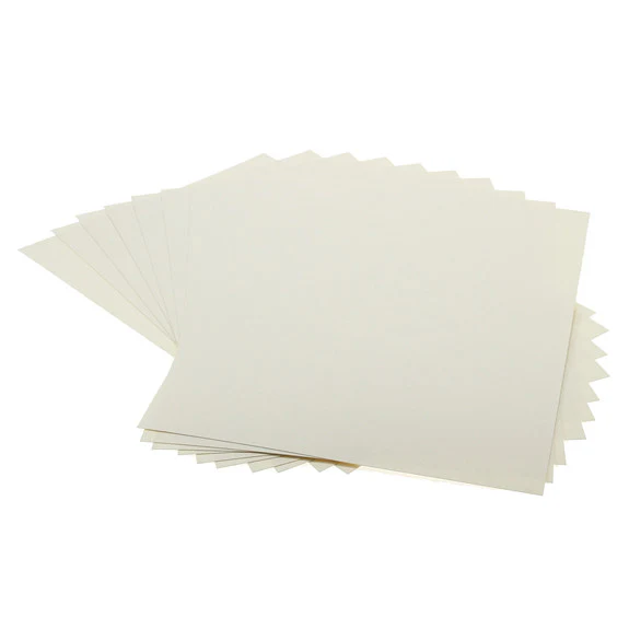 Cardstock Plain Cream A4 - 25 Pk