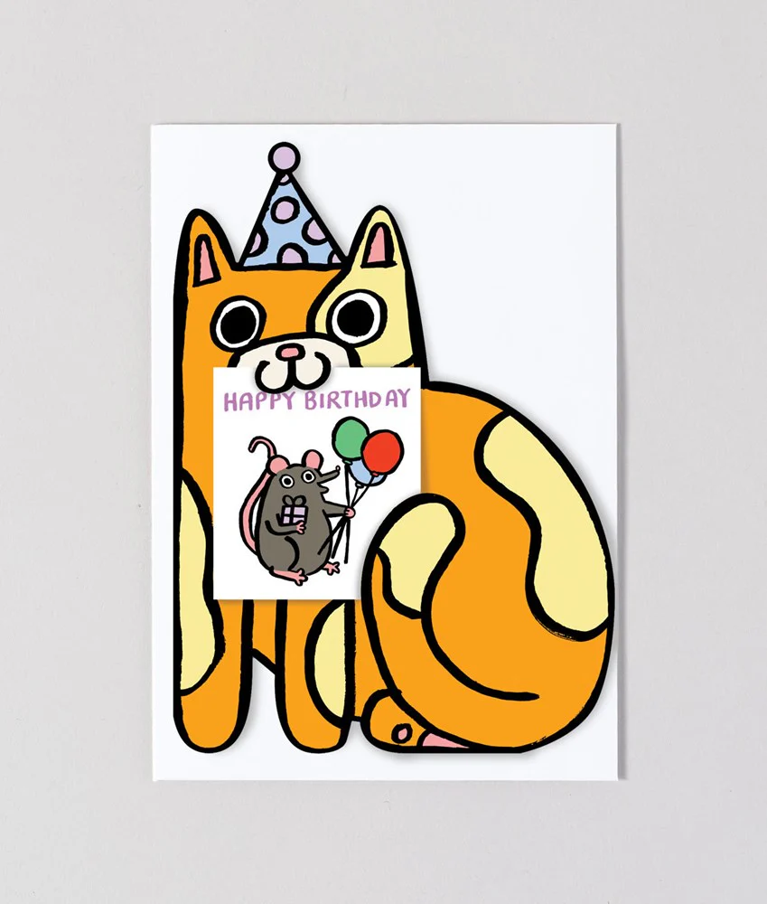 Cat with Mini Card - Image 3