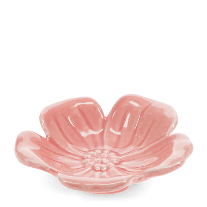 Ceramic Flower Dish 11cm - Pink - Image 2