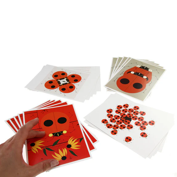 Charley Harper: Boxed Notecards - Ladybugs - Image 3