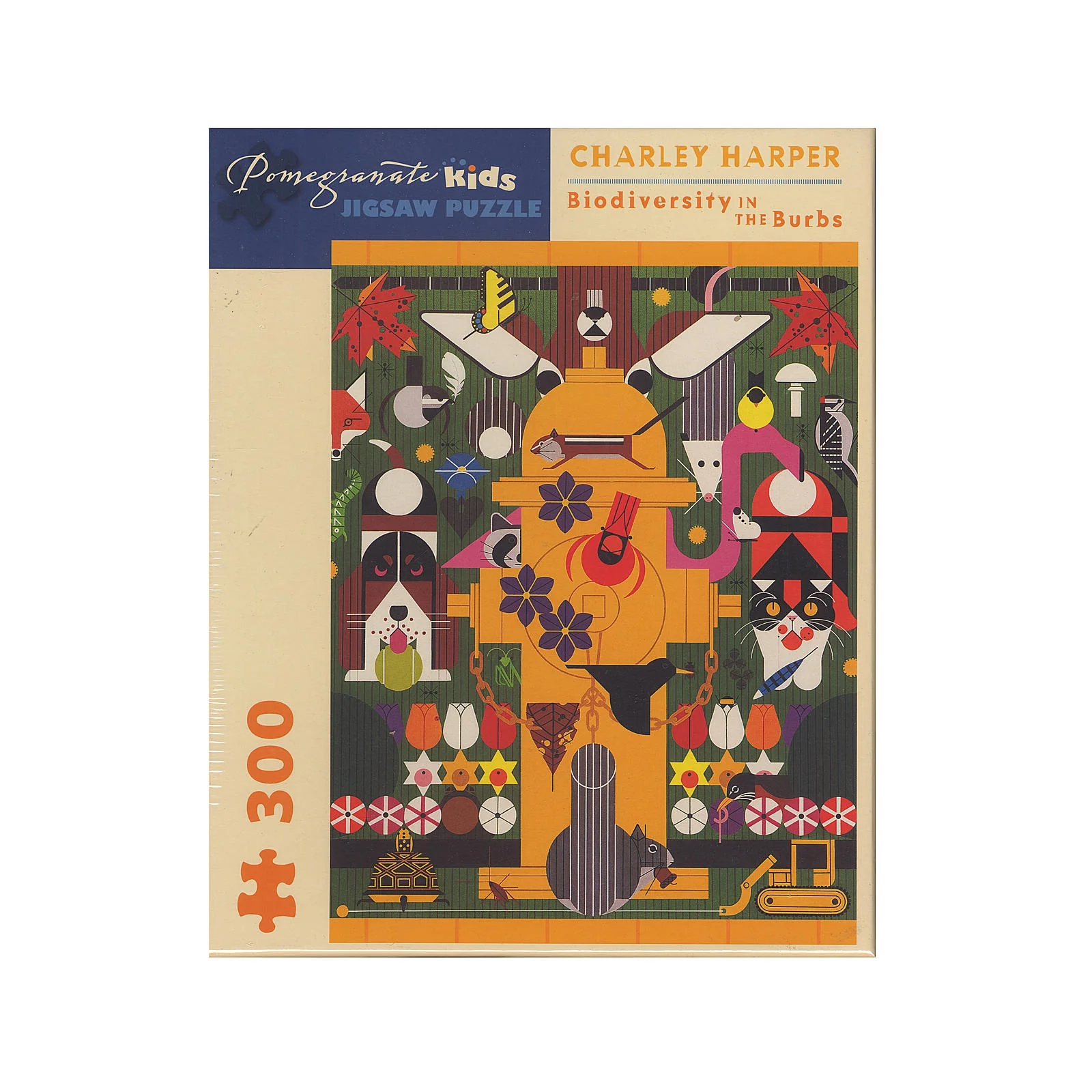 Charley Harper: 300 Piece Jigsaw Puzzle - Biodiversity in the Burbs