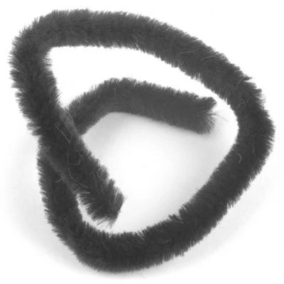Chenille 12mm Black - 10 Pk aka Pipe cleaner