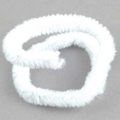 Chenille 12mm White - 10 Pk aka Pipe cleaners