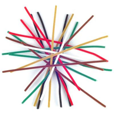Chenille 6mm Astd - 20 Pk aka Pipe cleaner