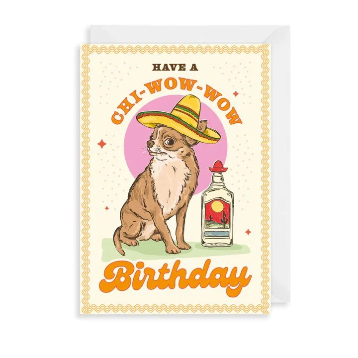 Chi-Wow-Wow Greetings Card