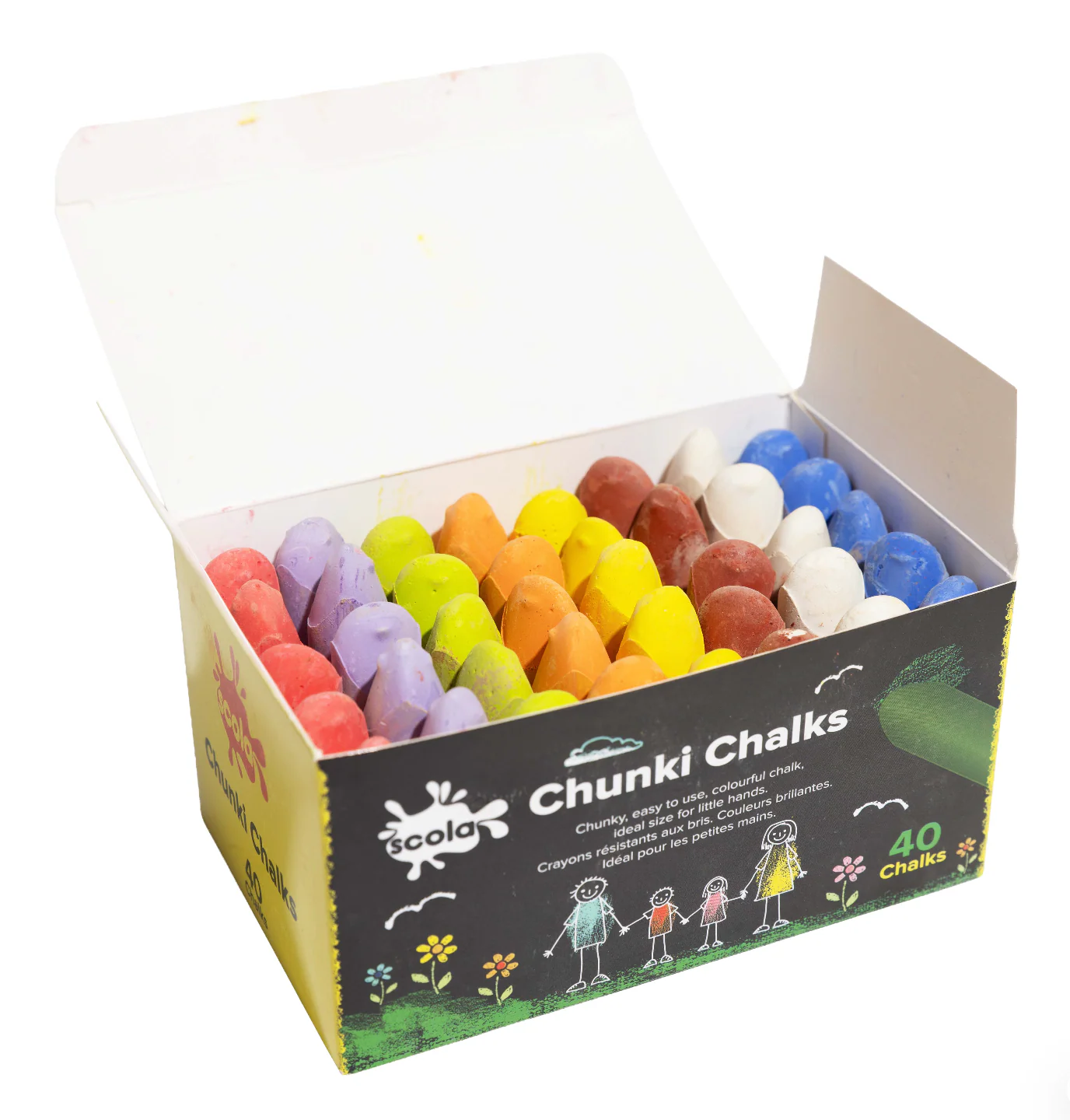 Chunki Chalks Assorted 40pk