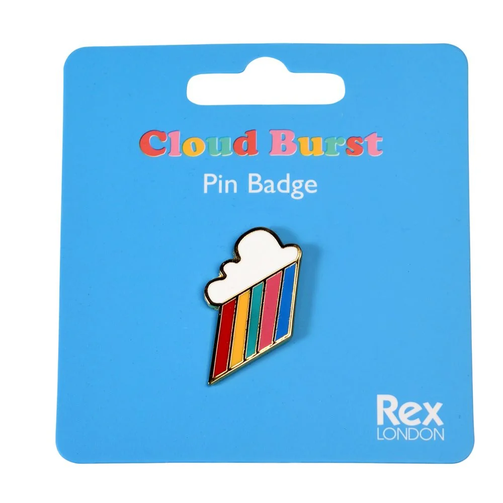 Cloud Burst Pin Badge